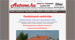 Desktop Screenshot of garazskapu.autosec.hu