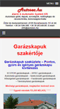 Mobile Screenshot of garazskapu.autosec.hu