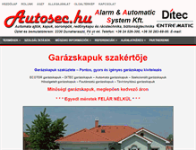 Tablet Screenshot of garazskapu.autosec.hu