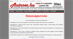 Desktop Screenshot of biztonsagtechnika.autosec.hu
