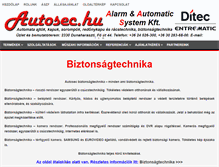 Tablet Screenshot of biztonsagtechnika.autosec.hu