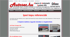 Desktop Screenshot of ipari-kapu.autosec.hu