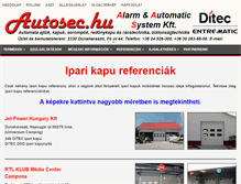 Tablet Screenshot of ipari-kapu.autosec.hu